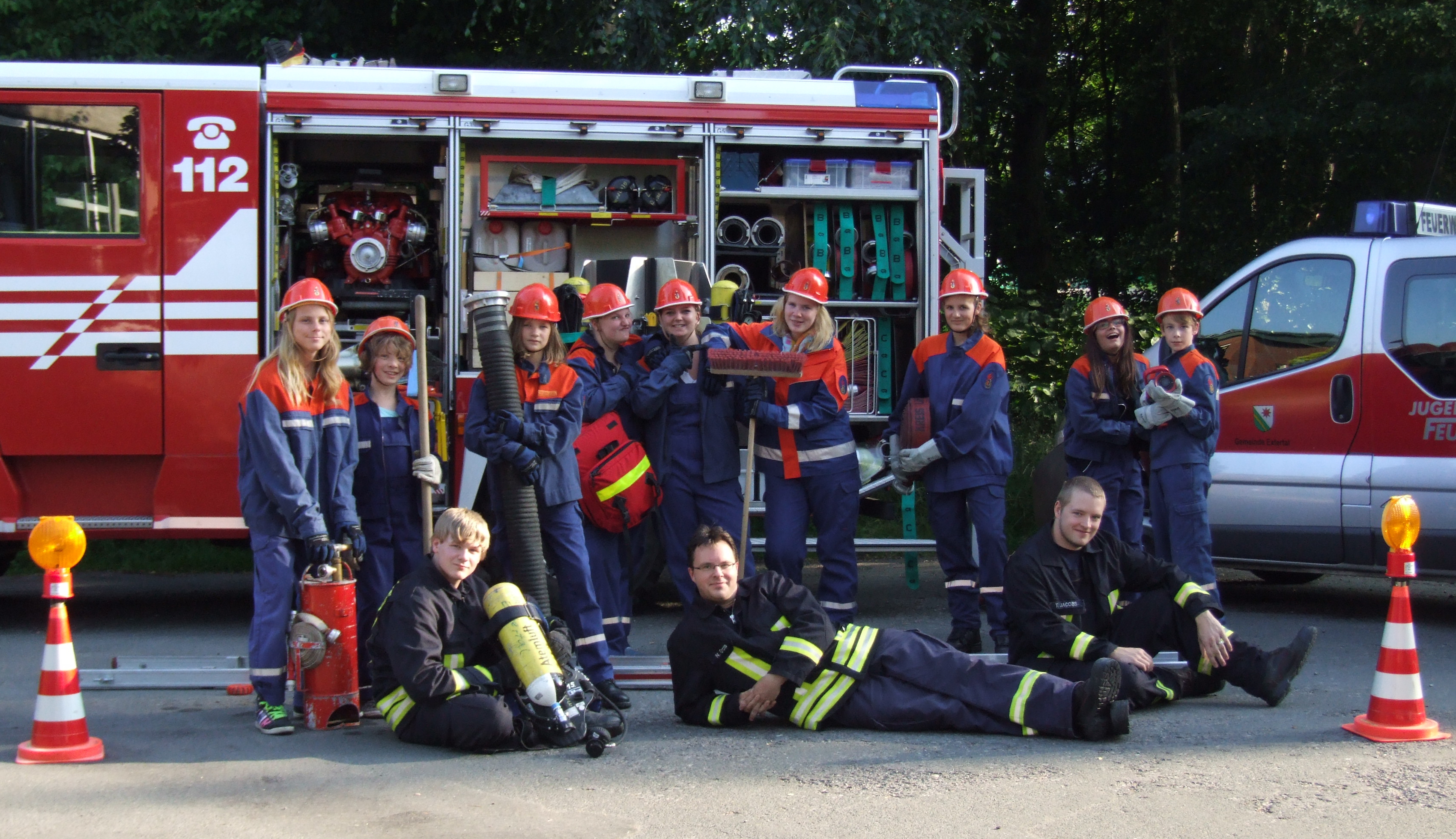 Gruppenfoto Jugendfeuerwehr fertig